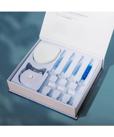 Professional Teeth Whitening Kit - 5X LED Light, 1 Mouth Tray, Desensitizing Gel, 3 Whitening Gels - 10 Minute Effect - Remove Stains at Home - 5 Piece Set - Buy Online on GoSupps.com