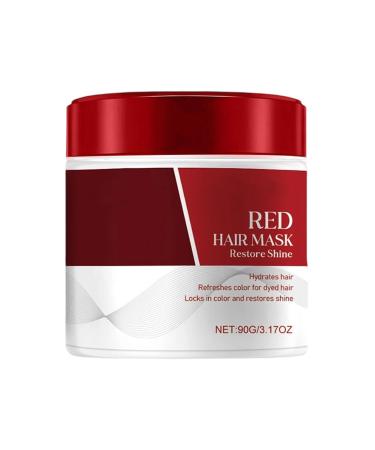 G n rique Red Hair Mask 90g Moisturizing Repairing Conditioner with Red Tint Repairs and Enhances Red Tones in Colored Hair Revives Color and Tone