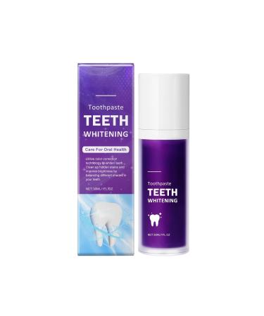 Purple Teeth Whitening Toothpaste Purple Whitening Toothpaste Gentle Teeth Stain Remover Brighten & Refresh 2025