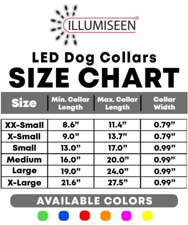 Illumiseen LED Dog Collar USB Rechargeable - Neon Green Large (L) 19-24 - High Visibility Light for Night Walking - Buy Online on GoSupps.com