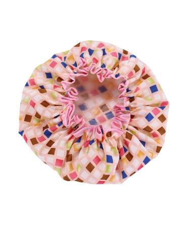 Double Waterproof Layer Shower Cap Set for Women - Blue & Pink Pack of 2 | Trendy EVA Bathing Hat - Buy Online on GoSupps.com