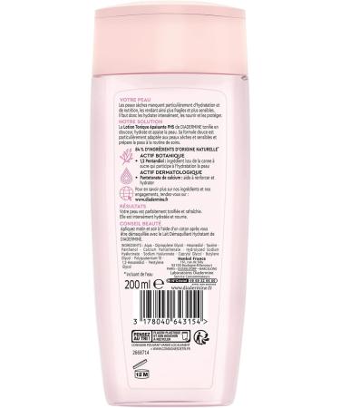 Diadermine - Soothing Toning Lotion PH5 - Dry and Sensitive Skin - Tones and Moisturizes - Prepares the Skin for the Routine - 84% Ingredients of Natural Origin - 200 ml - Pack of 2 - Buy Online on GoSupps.com