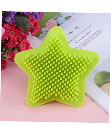Healvian Hair Scrubber & Body Shower Brush - Silicone Bathing Scrubber for Baby & Adult - Soft Massage Comb - Green (1PCS) - Buy Online on GoSupps.com