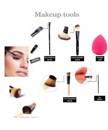 BrilliantDay 27PCS Professional Makeup Set - All-in-One Cosmetic Kit for Girls & Women - Compact and Lightweight Design - Eyeshadows, Highlighter, Lipstick, Blush, and Brushes Included - Travel Friendly (#5) - Buy Online on GoSupps.com