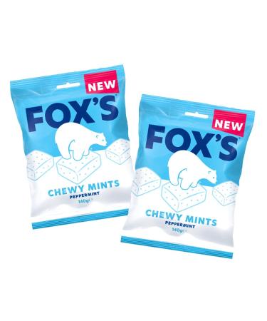 Fox's Peppermint Chewy Mints 140g - Pack of 2