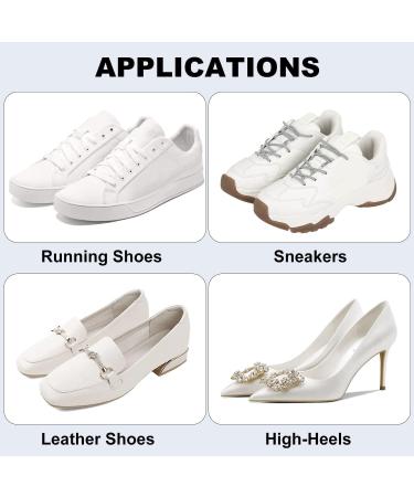 4 Pairs Self-Adhesive Sneaker Heel Repair Patch White Shoe Hole Repair Patch Hole in Shoe Repair for Leather Shoes High Heels 8 - Buy Online on GoSupps.com