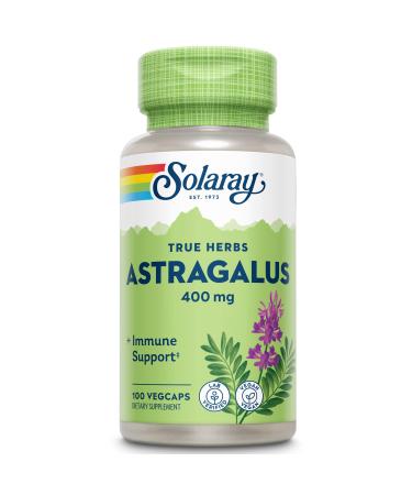 Solaray Astragalus Root 400mg | Healthy Immune Function & Stress Support | Adaptogen Herb | Non-GMO, Vegan & Lab Verified | 100 VegCaps - Buy Online on GoSupps.com