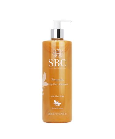 HBD Manufacturing SBC Skincare Propolis Shampoo for Sensitive Scalp 500 ml Makes Hair Soft Shiny and Silky Without Weighing It Down Moisturizing