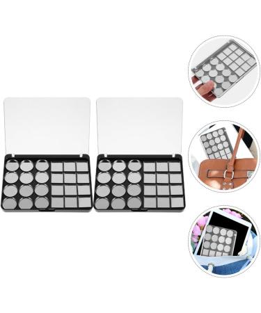 Angoily Palette de Maquillage Vide Magn tique 2 Pi ces 24 Emplacements M tal Noir 2080 22 Emplacements Rond 7028 Plateau Paupi res Compact pour Fards Paupi res Retouches et DIY - Buy Online on GoSupps.com