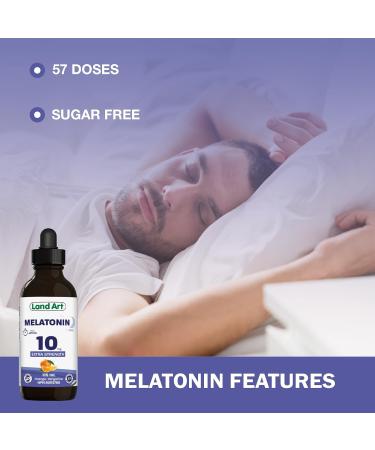 Melatonin 10mg - Fast Action - Sugar Free - Sleep Aid - Liquid - Maximum Absorption - Great Taste - Vegan - Gluten Free - Made in Canada (115ml) - Buy Online on GoSupps.com