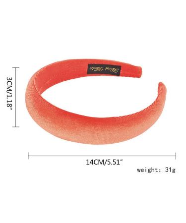 Buy ZOOMY Women Velvet Headband | Thick Sponge Padded Candy Color Hairband - Blue | International Shipping Available - Buy Online on GoSupps.com