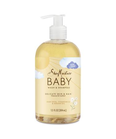 SheaMoisture Baby Wash & Shampoo for All Skin Types Raw Shea, Chamomile & Argan Oil Baby Wash and Shampoo with Frankincense & Myrrh to Help Cleanse 13 oz