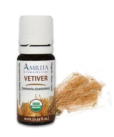 Organic Vetiver Essential Oil 100% Pure Undiluted Vetiveria zizanioides Therapeutic Grade Premium Quality Aromatherapy Oil Tested & Verified 60ML 2 Fl Oz (Pack of 1)