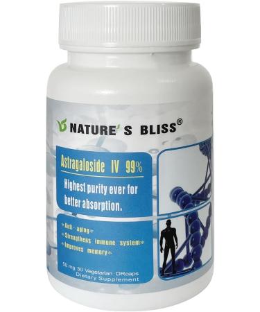 Nature'sbliss Stomach Acid Protected & Super-Absorption Astragaloside IV 99% 50mg 30caps 30 Count (Pack of 1) - Buy Online on GoSupps.com