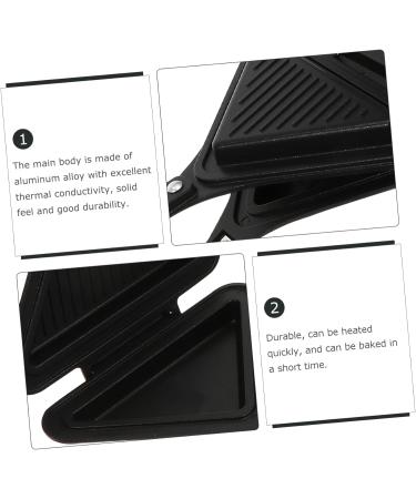 Ciieeo 3 Pcs Sandwich Pan Sandwich Frying Pan Sandwich Baking Pan Sandwich Mould Bread Toaster Nonstick Frying Pans Home Cookware Kitchen Supplies Aluminum Alloy Double Sided 35X18X4CMx3pcs Blackx3pcs - Buy Online on GoSupps.com