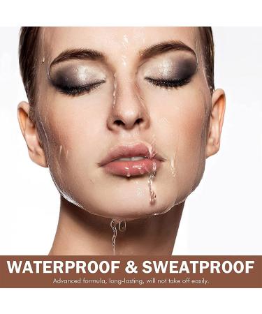 Eyebrow Stamp & 30 Stencils Kit - Professional One Step Brow Shaping, Waterproof Long-Lasting Definer Makeup in Light Brown - Buy Online on GoSupps.com