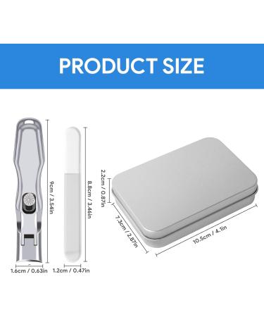 Lux German Nail Clippers for Men - UltraSharp Fingernail & Toenail Clippers with Catcher Ideal for Thick Nails Seniors & Travel - Silver - Buy Online on GoSupps.com