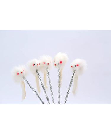 Mohan Spring Mouse Cat Toy | Interactive Teaser for Indoor Kittens | Self-Play Fun - Buy Online on GoSupps.com