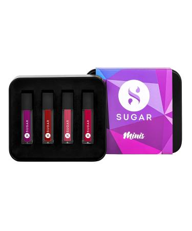 SUGAR Cosmetics Smudge Me Not Liquid Mini Lipstick Gift Set - Bold Shades - Buy Online on GoSupps.com