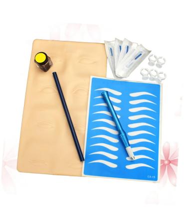 FOMIYES D Manual Pen Pencil Eyebrow Pigment Microblading Skin Embroidery Practice Cup Ink & Eye