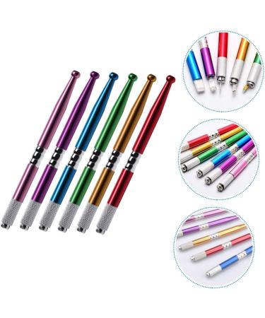 Balacoo Stainless Steel 6pcs Manual for Supplies Steel Embroidered Permanent Pens Pencil Pen Stainless Makeup Professional - Buy Online on GoSupps.com