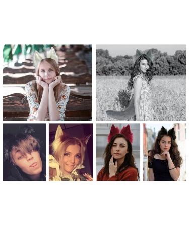 Furry Cat Fox Wolf Ears Headband - Halloween Christmas Animal Cosplay Costume - Buy Online on GoSupps.com