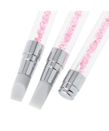 3Pcs Silicone Nail Art Sculpture Pen Set - Rhinestone Nail Art Brushes for Precision - Buy Online on GoSupps.com