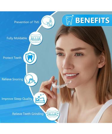 ACWOO Mouth Guard for Grinding Teeth and Clenching 4 Pack Sleep Mouth Guard Dental Night Guards Reusable Mouth Guards Grinding Teeth to Prevent Bruxism Mouth Shield for Sleeping & TMJ Relief (A) - Buy Online on GoSupps.com