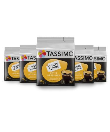 Tassimo Coffee Pods - 80 Drinks Carte Noire Breakfast (5 x 16 Drinks)