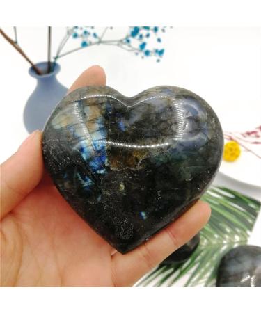 Home 75-80mm Large Blue/Yellow Labradorite Moonstone Gemstones Crystals and Spiritual Decor Stone Crystal Reiki - Buy Online on GoSupps.com