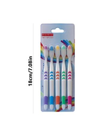 Drang Soft Bamboo Carbon Toothbrushes - Eco-Friendly 5-Pack | Ultra-Gentle Bristles in Multiple Colors for Family Care - Buy Online on GoSupps.com