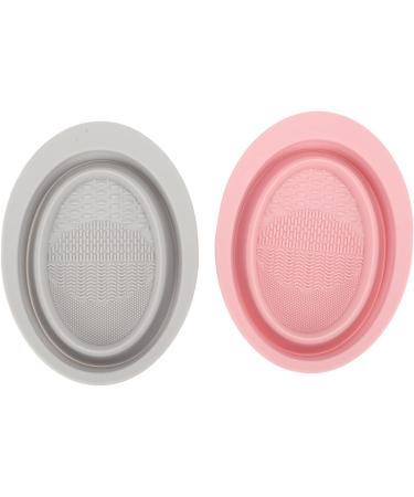 ZJchao Compact Silicone Makeup Brush Cleaning Bowl Foldable Brush Cleaner for Makeup Brush Sponge Powder Puff Suitable for Travel (Purple) - Buy Online on GoSupps.com