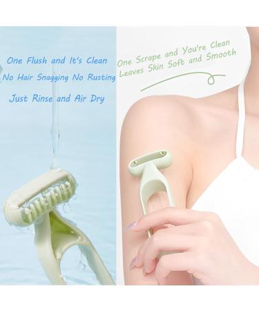 UGIF 3PCs Manual Hair Removal Knife - Painless Bikini & Armpit Trimmer for Women - Portable Face & Full Body Razor - 12cm Pink - Buy Online on GoSupps.com