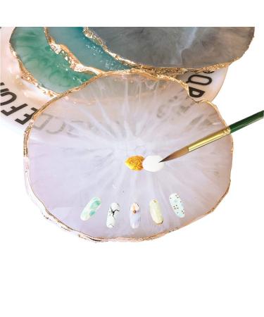 JASSINS Resin Nail Art Palette - White Mixed Color Palette for Nail Art Painting and Gel Color Display Board - Buy Online on GoSupps.com