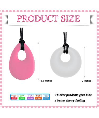 TDAH Children's Chew Collar - 4 Pack Sensory Chew Collars for Teething Autism & ADHD Relief - Buy Online on GoSupps.com