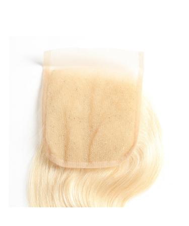 Mila Blonde 613# Real Hair Lace Closure - 100% Remy Brazilian Body Wave 10 (4x4) with Baby Hair - International Shipping Available - Buy Online on GoSupps.com