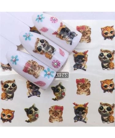 Decoration Leaf Sliders Blossom Flower Butterfly-shape Cartoon Nail Art Stickers Animal Image Flower Leaves Cute Panda(A1251) - Buy Online on GoSupps.com