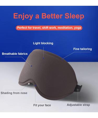 SUJAYU 3D Contoured Sleep Mask | Soft Eye Covers for Sleeping | Men & Women Sleep Mask | Bondage Gear - Buy Online on GoSupps.com