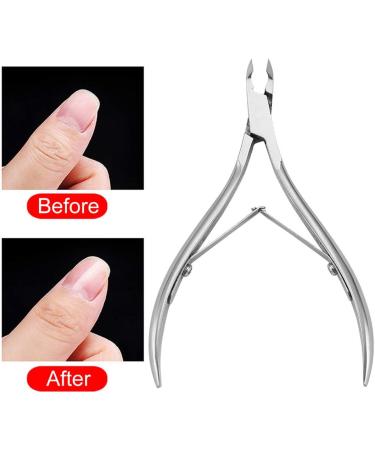 Silver Nail Cuticle Nipper Nail Cutter Scissor Manicure Nail Art Tools A Light And Portable Travel Suit - Buy Online on GoSupps.com