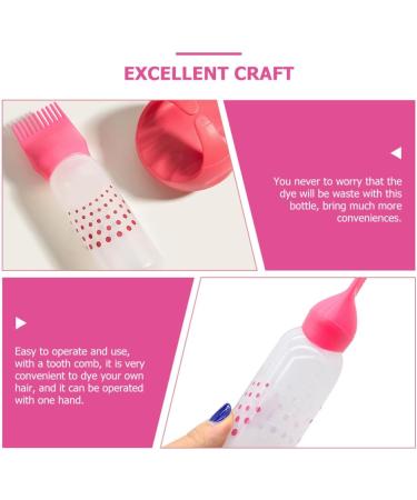 Lot de 3 Flacons Applicateurs Peigne Racines 80 Ml Rose pour Coloration et Soins Capillaires Usage Professionnel et Domicile - Buy Online on GoSupps.com