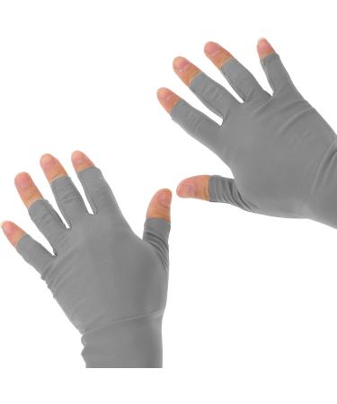 Beaupretty 2 Pairs UV Protection Gloves Anti UV Gloves Gel Manicure Gloves Fingerless Gloves for Women - Buy Online on GoSupps.com