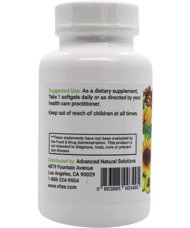Peter's Choice Natural Vitamin E 400IU 100 Softgel Capsules Antioxidant and Skin Support Gluten Free Made in USA - Buy Online on GoSupps.com