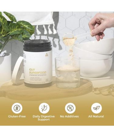 LevelUp Gut Superfood Fiber Supplement for Leaky Gut & Digestive Health - Prebiotic Probiotic Postbiotic XOS, Gluten-Free, No Additives - Total Gut Health (Unflavored) - Buy Online on GoSupps.com
