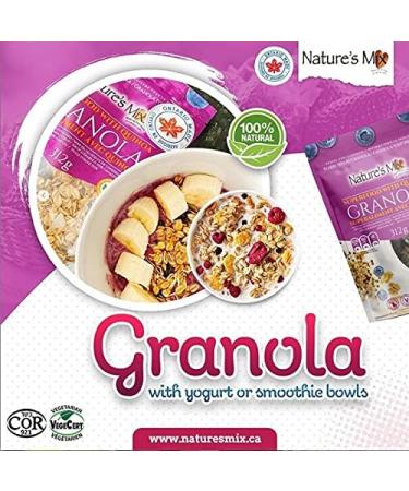 Nature's Mix Superfood Granola with Quinoa - Nut Free - Canadian Locally Made - Vegan and Kosher Certified Superfood Granola with Quinoa 312 Grams Light Purple grams 312 g (Pack of 1) Light Purple - Buy Online on GoSupps.com