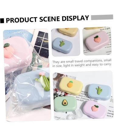 JECOMPRIS 32-PCS Colored Contact Lenses Travel Case | Portable Lens Container with Mirror & Cartoon Design | Perfect for Lens Storage & Eyeglasses - Buy Online on GoSupps.com