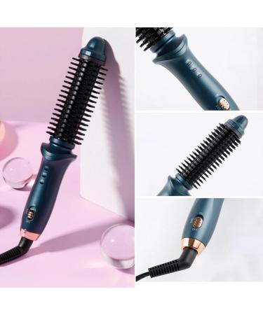 Portable Small Curling & Straightening Iron Brush - Travel-Friendly Heated Hair Curler & Straightener for All Hair Lengths - Buy Online on GoSupps.com