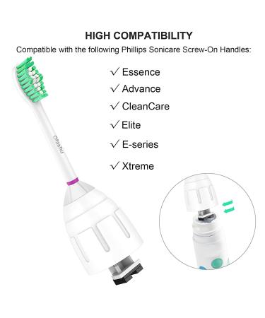 Ofashu Sonicare E-Series Replacement Brush Heads - 6 Pack Compatible with HX7022, HX5610 - Buy Online on GoSupps.com