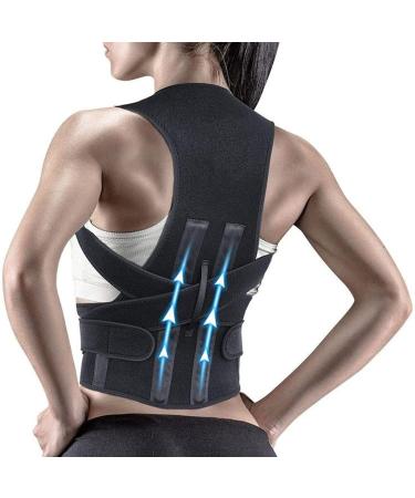 Adjustable Posture Corrector Lumbar Back Support Shoulder Brace Belt Clavicle Support Pain Relief Shoulder Strap Waist Trainer for Men Women (Size : Small) (Medium) (Small)