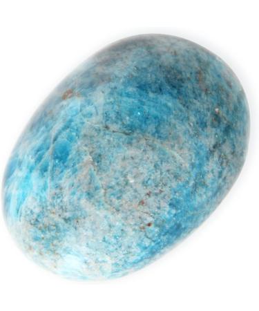 Buy Blue Apatite Hand Flatterer - Natural Smooth Crystal Stone for Healing | 1 Piece - Buy Online on GoSupps.com