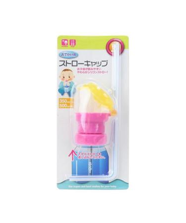 Spill Proof Water Bottle Straw Cap Portable SodaWater Bottle Twist Cover Cap with Straw for Children Adults Bottle Cap Spout Adapter with Straw Protects Kids Mouth No Spill Silicone Water Bottle